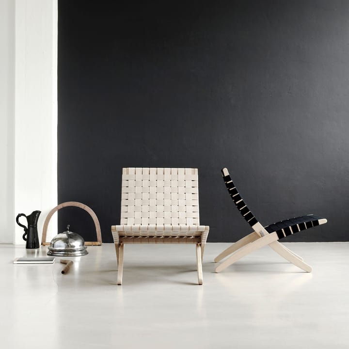 MG501 Cuba sammenleggbar lenestol eikstativ, Natur-bomullsgjort-såpet Carl Hansen & Søn