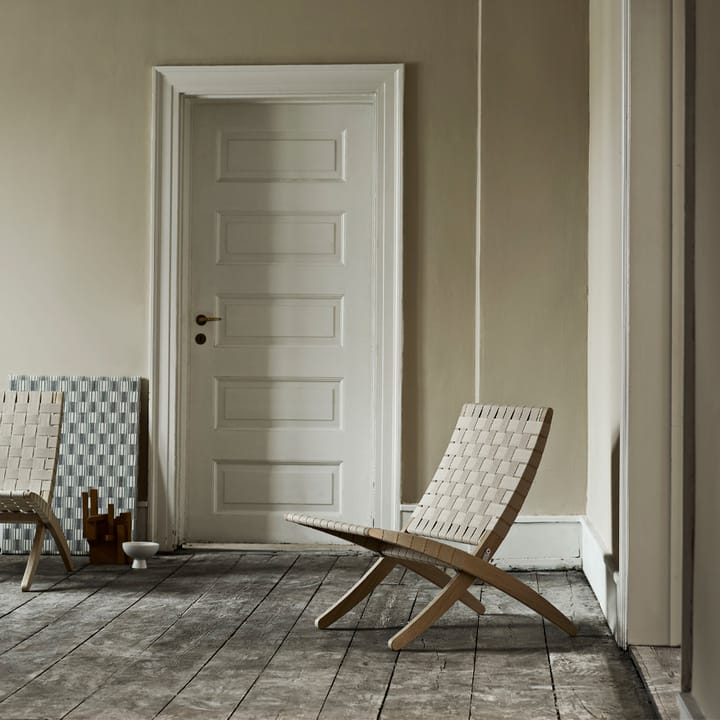 MG501 Cuba sammenleggbar lenestol eikstativ, Natur-bomullsgjort-såpet Carl Hansen & Søn