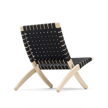 MG501 Cuba sammenleggbar lenestol eikstativ - Svart-bomullsbånd-såpet - Carl Hansen & Søn