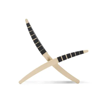 MG501 Cuba sammenleggbar lenestol eikstativ - Svart-bomullsgjord-oljad - Carl Hansen & Søn