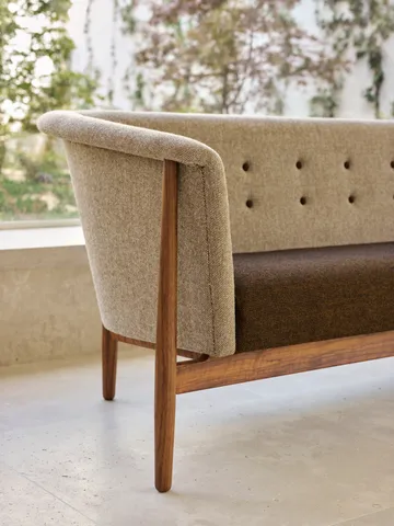 ND52-3 Vita sofa 192 cm - Hallingdal 0270-oljet valnøtt - Carl Hansen & Søn