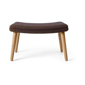 ND550F fotskammel - Stoff Sisu 0785 blå-oljet eik - Carl Hansen & Søn