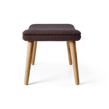 ND550F fotskammel - Stoff Sisu 0785 blå-oljet eik - Carl Hansen & Søn