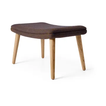 ND550F fotskammel - Stoff Sisu 0785 blå-oljet eik - Carl Hansen & Søn