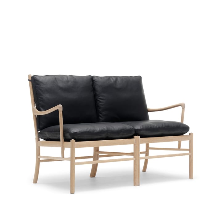 OW149-2 Colonial sofa 2-seter - Loke 7150 lær-lysoljet eik - Carl Hansen & Søn