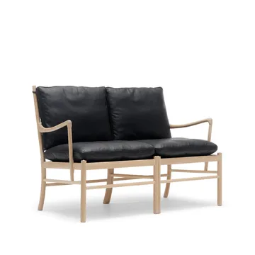 OW149-2 Colonial sofa 2-seter - Loke 7150 lær-lysoljet eik - Carl Hansen & Søn