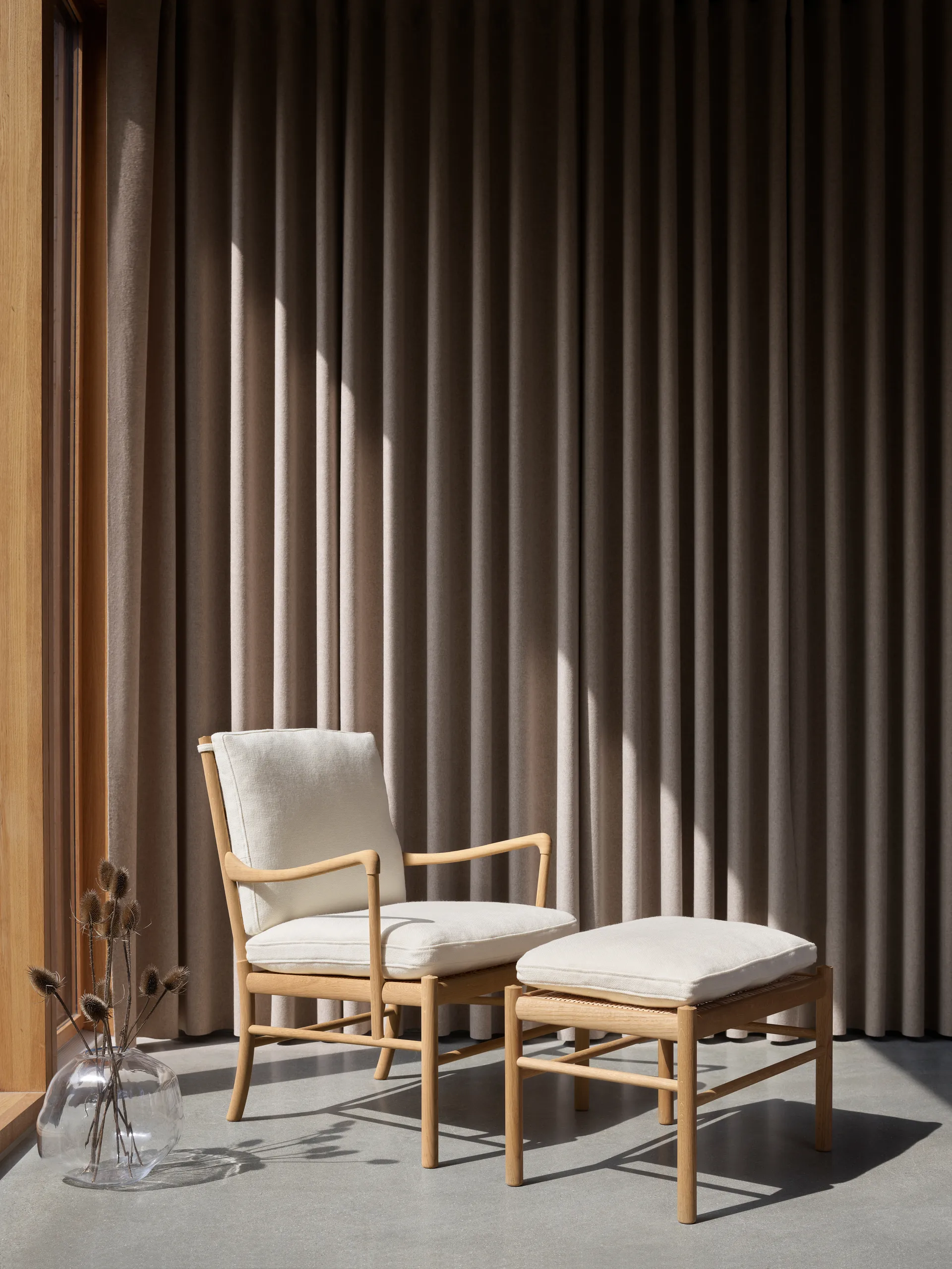 OW149 Colonial chair lenestol, Loke 7150-vitoljet eik Carl Hansen & Søn