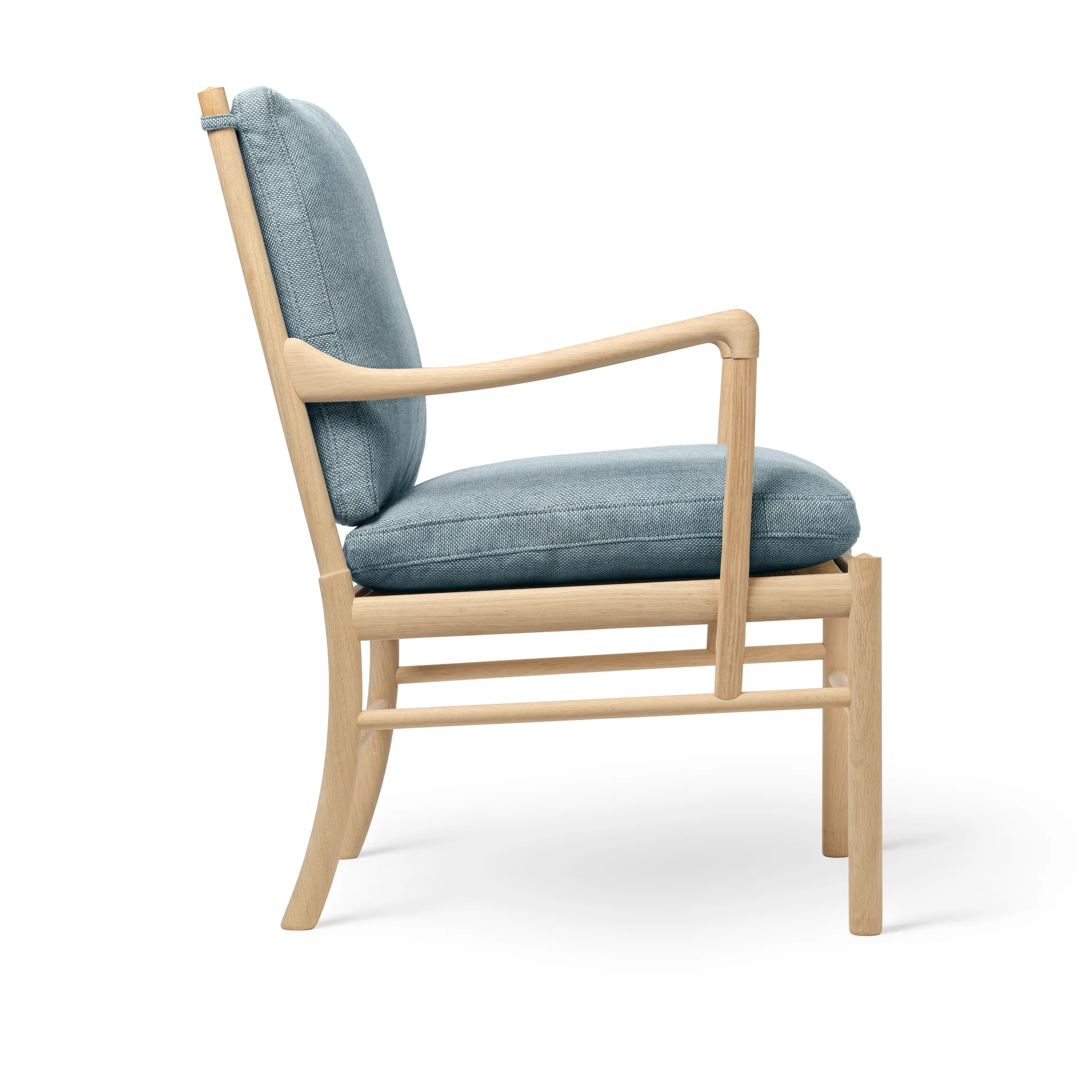 OW149 Colonial chair lenestol, Re-wool 0718-såpet eik Carl Hansen & Søn