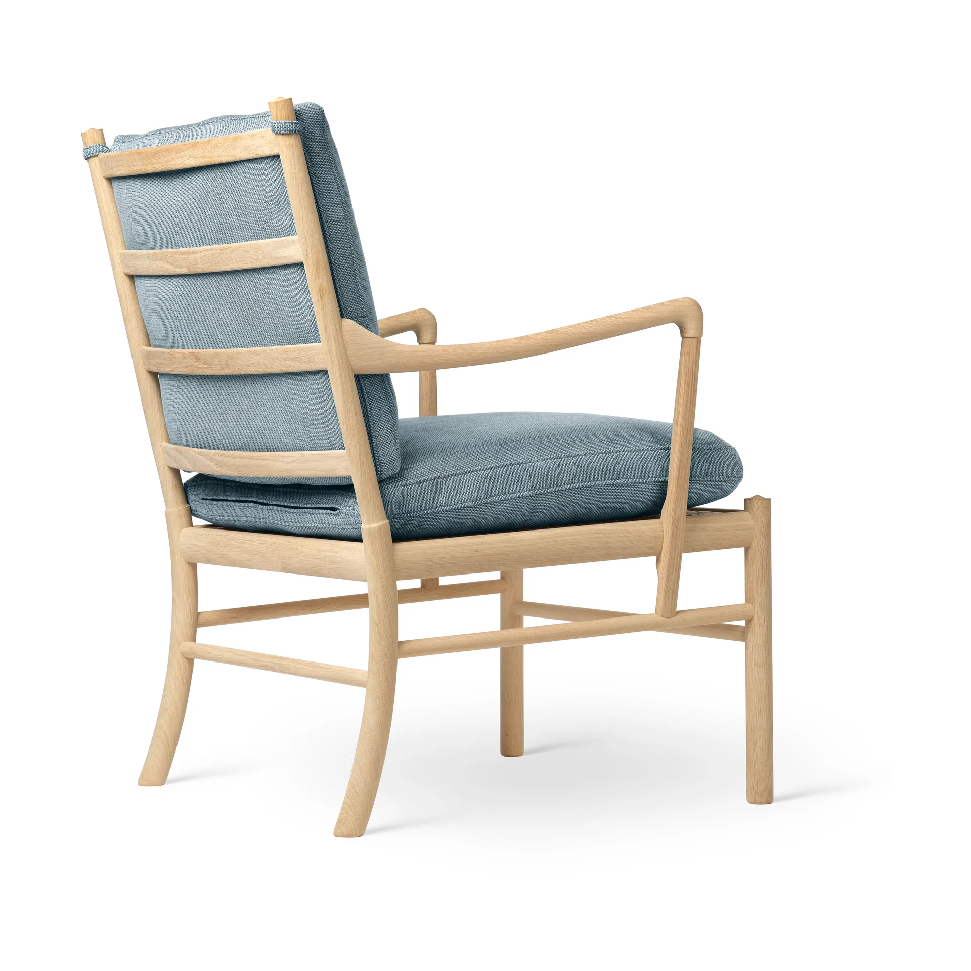 OW149 Colonial chair lenestol, Re-wool 0718-såpet eik Carl Hansen & Søn