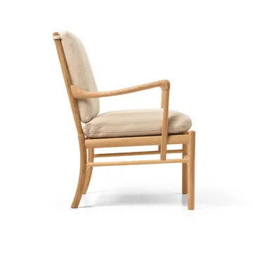 OW149 Colonial chair lenestol - Terra 20365 lær-oljet eik - Carl Hansen & Søn