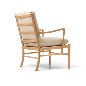 OW149 Colonial chair lenestol - Terra 20365 lær-oljet eik - Carl Hansen & Søn