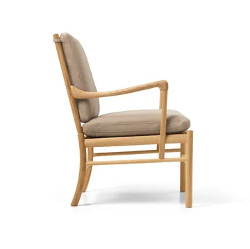 OW149 Colonial chair lenestol - Terra 20366 lær-oljet eik - Carl Hansen & Søn
