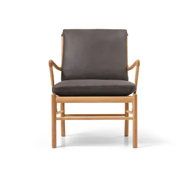 OW149 Colonial chair lenestol - Terra 20367 lær-oljet eik - Carl Hansen & Søn
