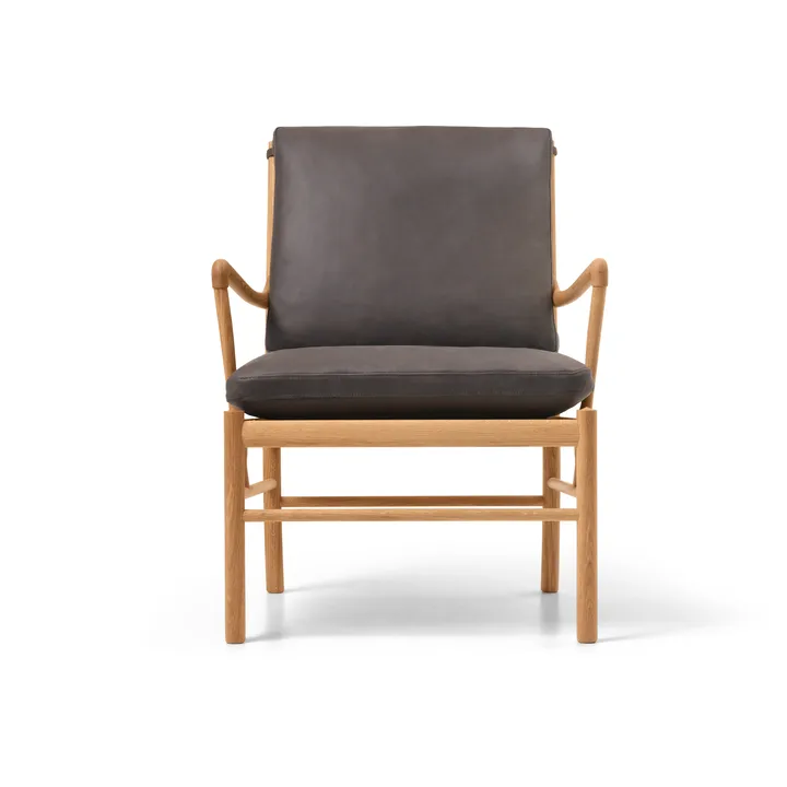 OW149 Colonial chair lenestol - Terra 20367 lær-oljet eik - Carl Hansen & Søn