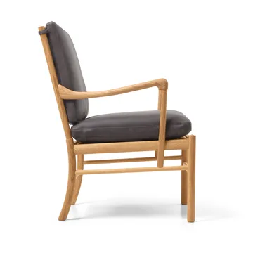 OW149 Colonial chair lenestol - Terra 20367 lær-oljet eik - Carl Hansen & Søn