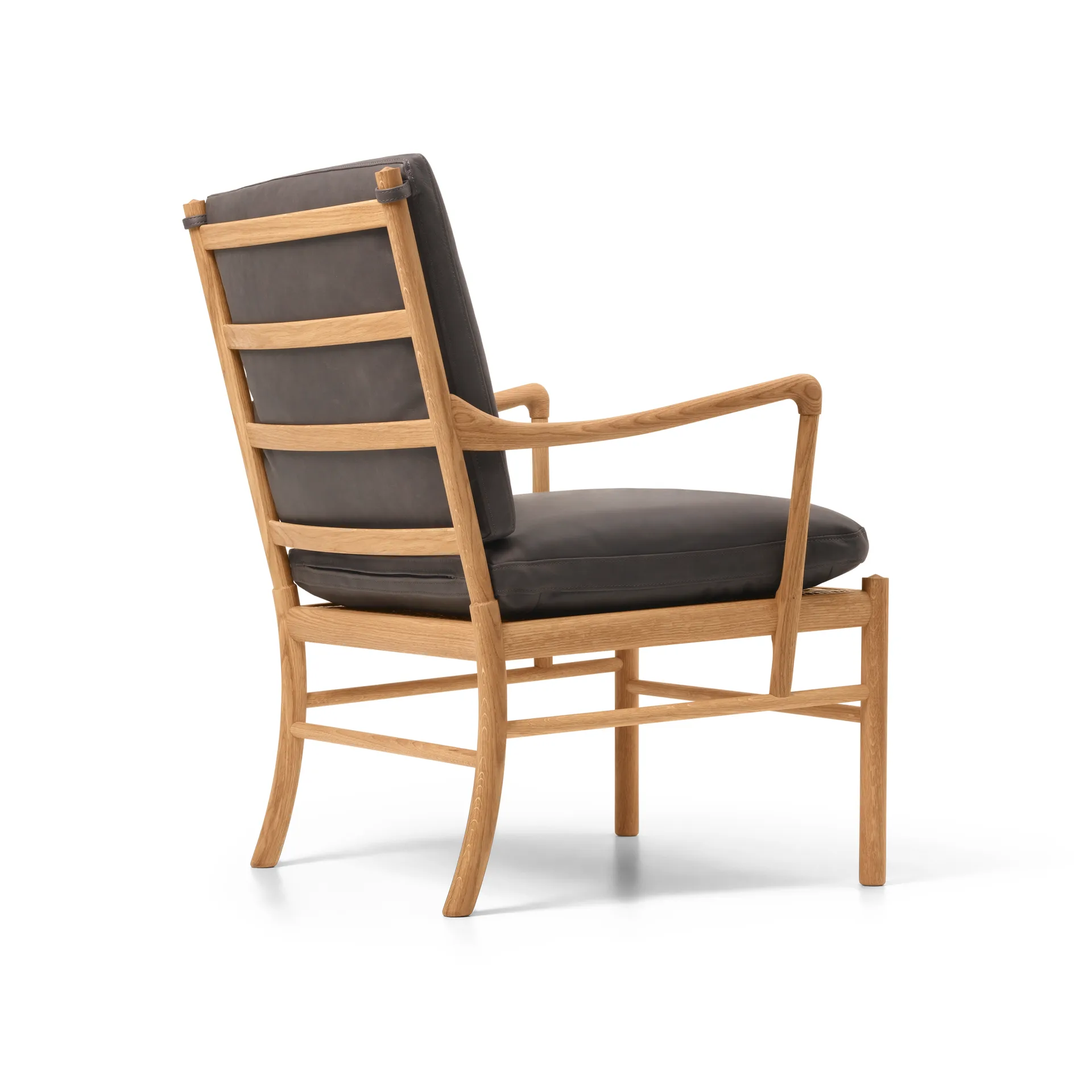 OW149 Colonial chair lenestol, Terra 20367 lær-oljet eik Carl Hansen & Søn