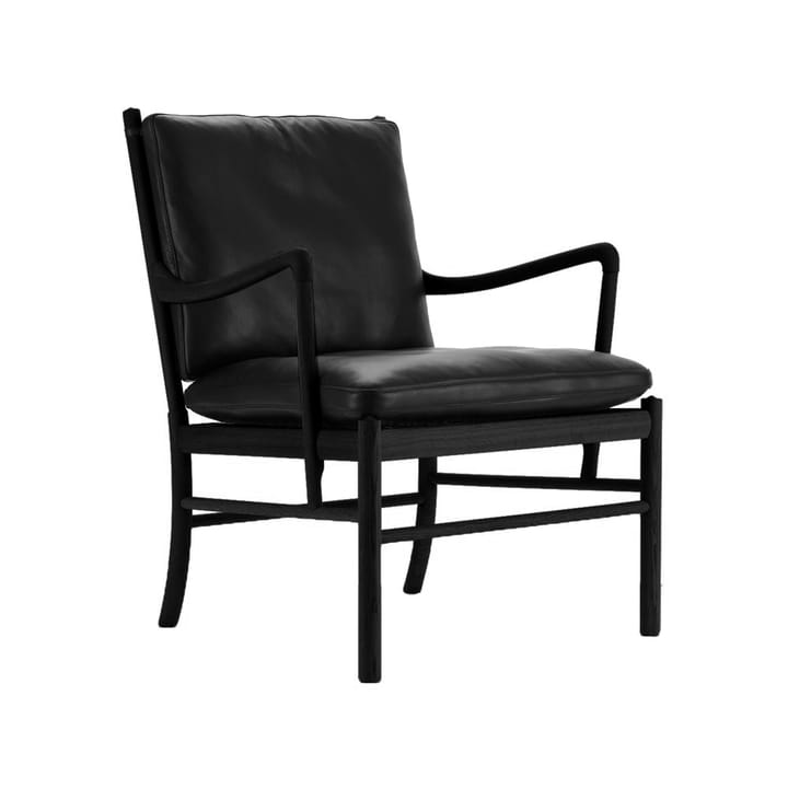 OW149 Colonial chair lenestol - Thor 301 svart-svartlakkert eik - Carl Hansen & Søn