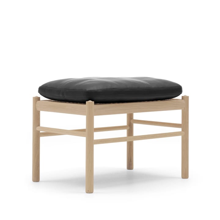 OW149F Colonial fotskammel - Thor 301 lær-oljet eik - Carl Hansen & Søn