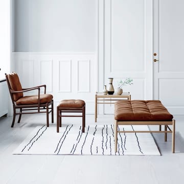 OW150 dagbed - Loke 7150 lær svart-såpet eik - Carl Hansen & Søn
