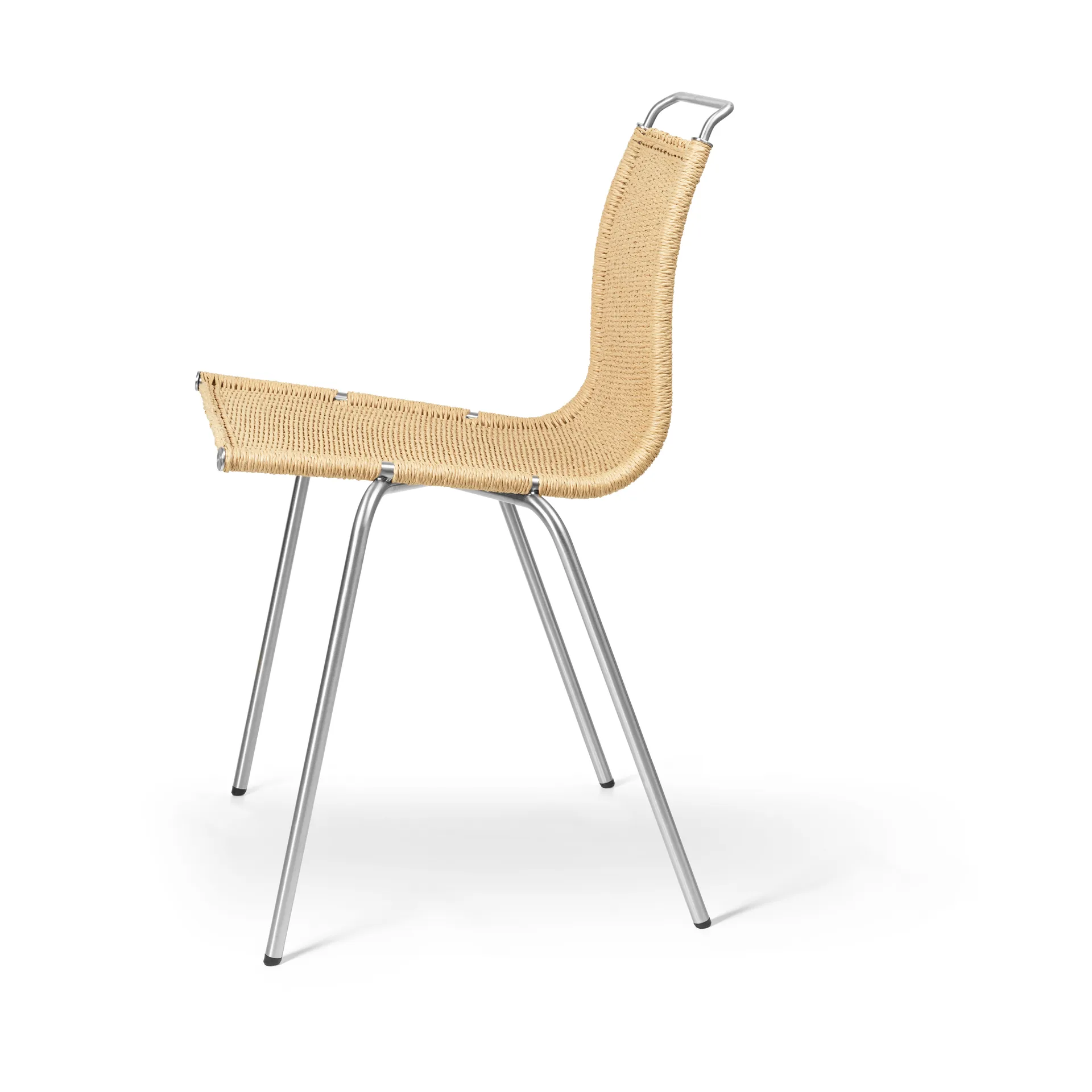 PK1 stol, Natur-rustfritt stål Carl Hansen & Søn
