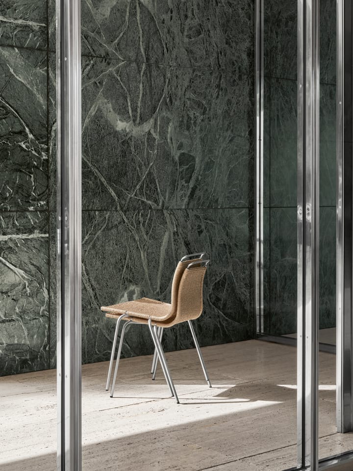 PK1 stol, Natur-rustfritt stål Carl Hansen & Søn