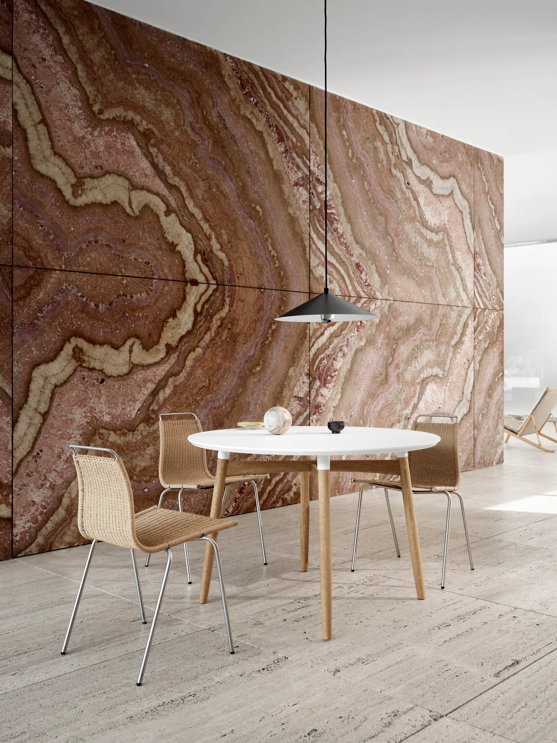 PK1 stol, Natur-rustfritt stål Carl Hansen & Søn