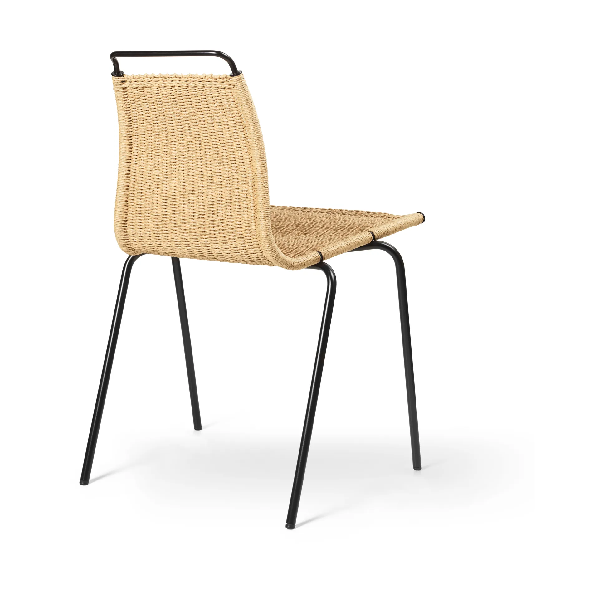 PK1 stol, Natur-svart Carl Hansen & Søn
