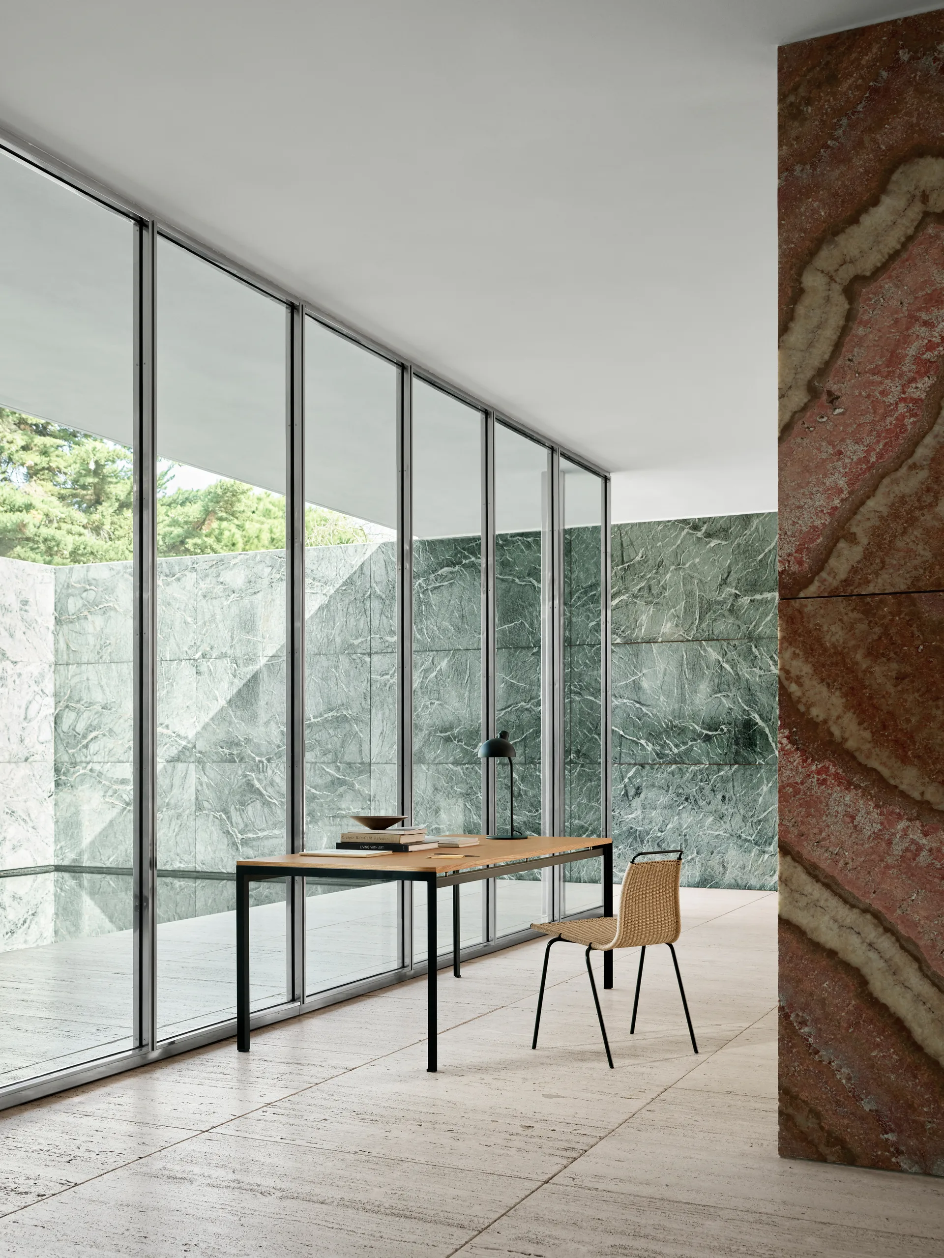 PK1 stol, Natur-svart Carl Hansen & Søn