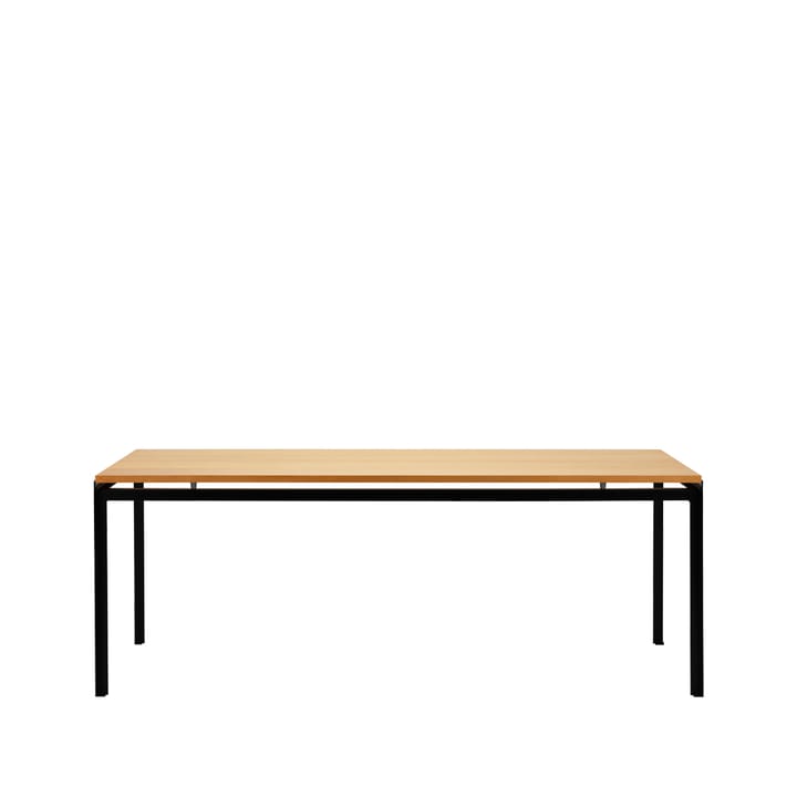PK52 Professorbordet spisebord svartlakkert stål - Klarlakkert eik - Carl Hansen & Søn