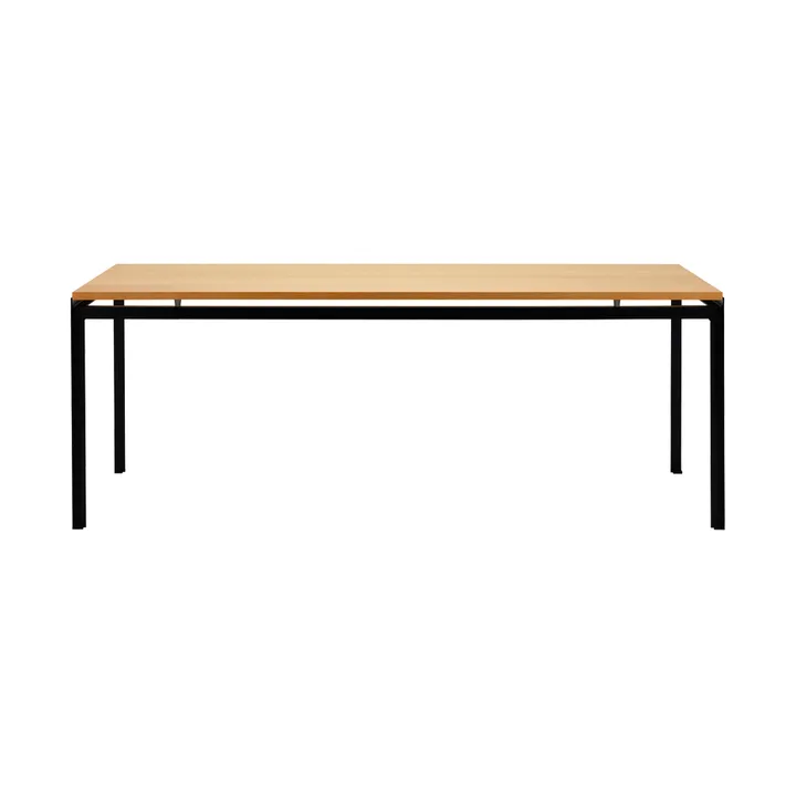 PK52 Professorbordet spisebord svartlakkert stål - Oljad eik - Carl Hansen & Søn