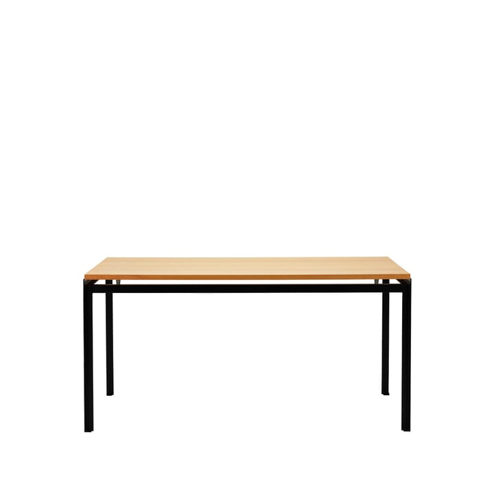 PK52A skrivebord pulverlakkert stål - Klarlakkert eik-svart - Carl Hansen & Søn