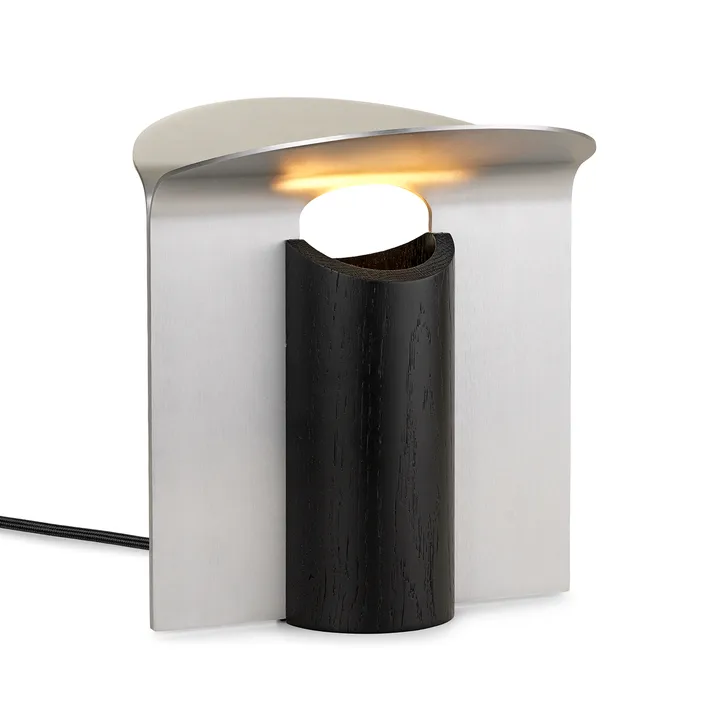 RF200 Petal bordlampe, Black oak-aluminium - Carl Hansen & Søn