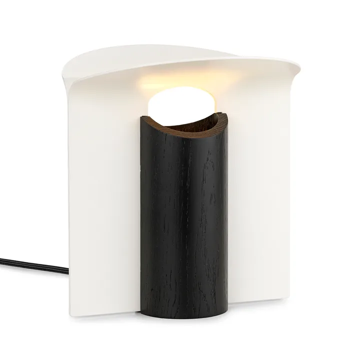 RF200 Petal bordlampe, Black oak-white - Carl Hansen & Søn