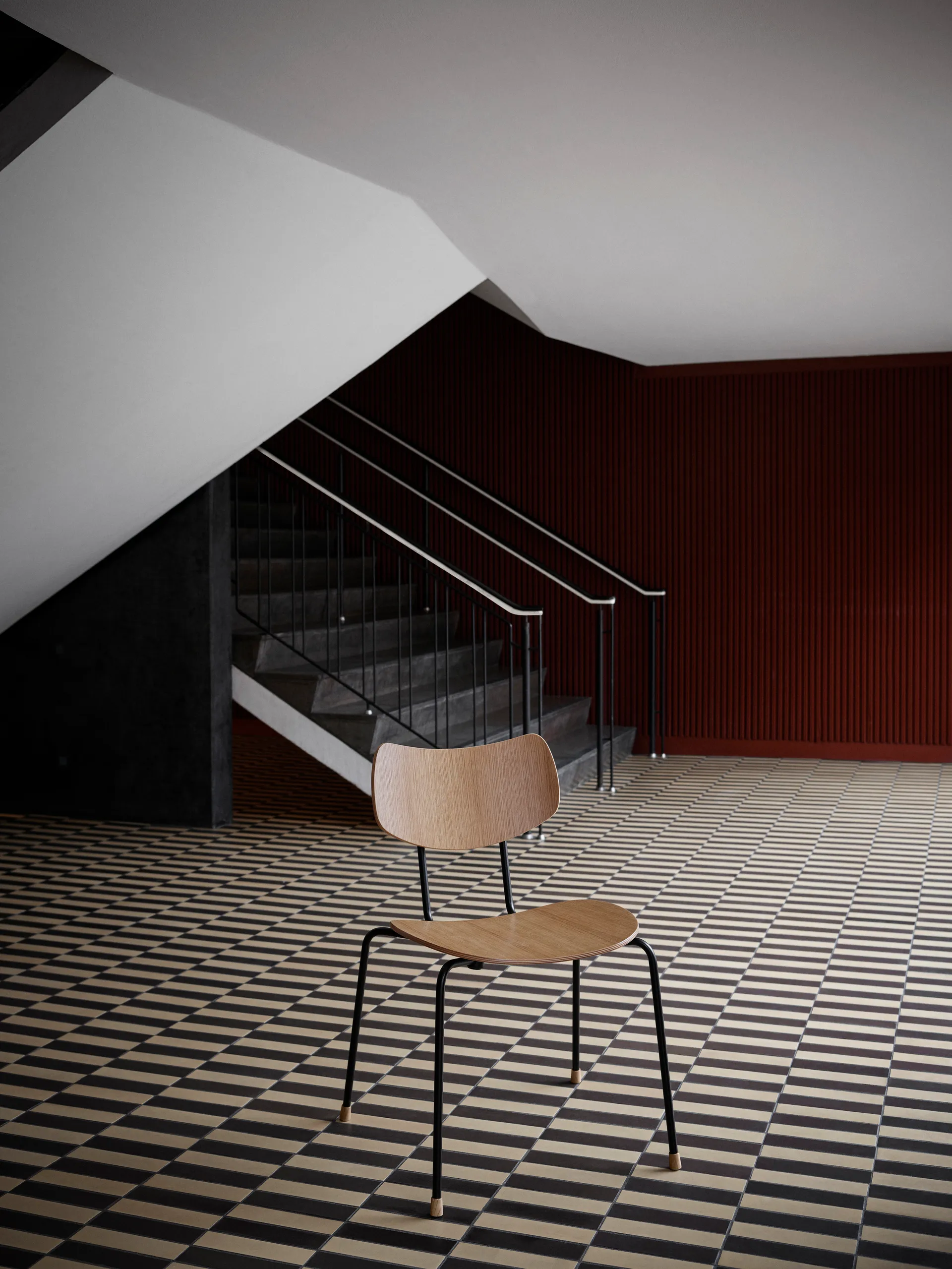 VLA26T Vega stol, Lakkert eik-svart Carl Hansen & Søn