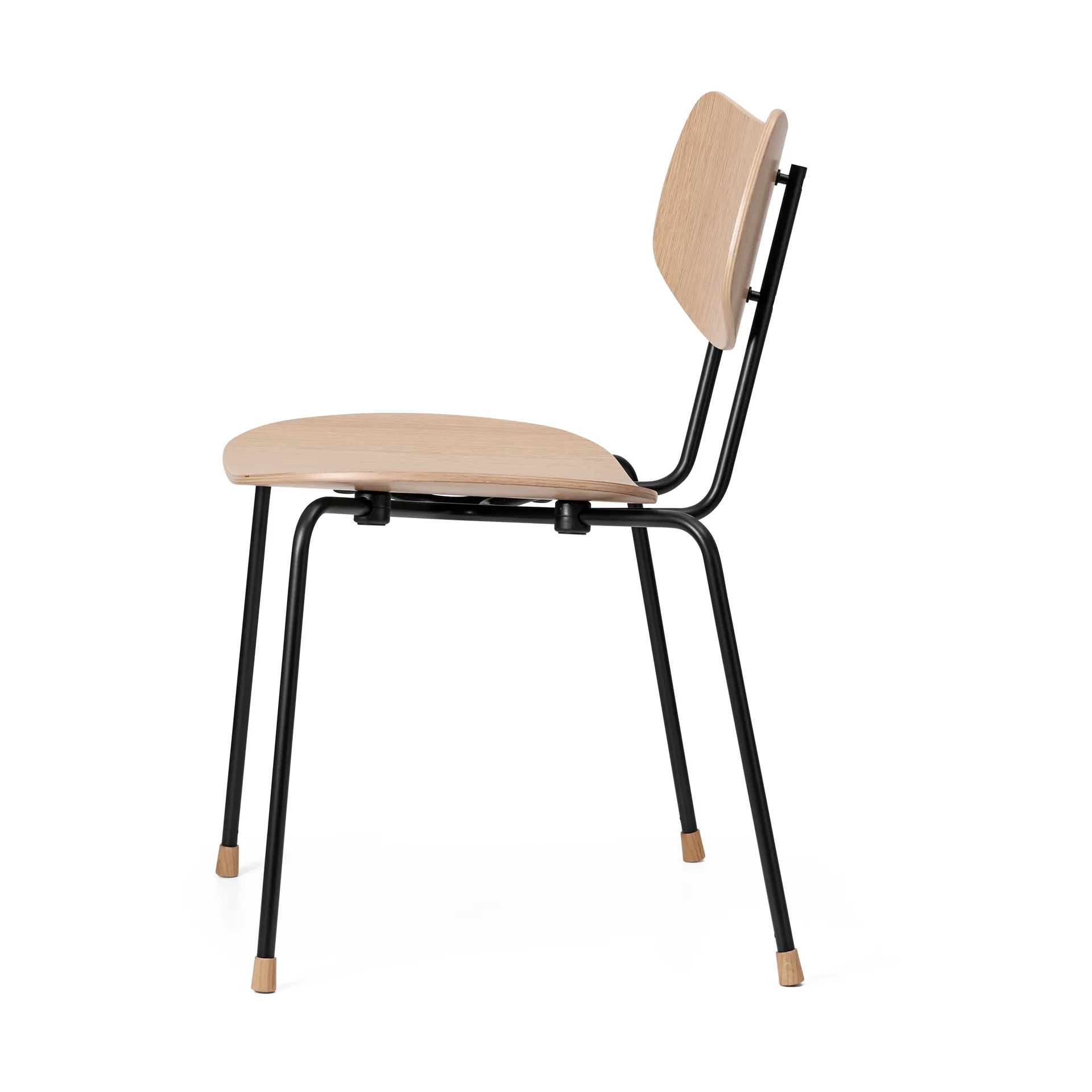 VLA26T Vega stol, Vitoljet eik-svart Carl Hansen & Søn