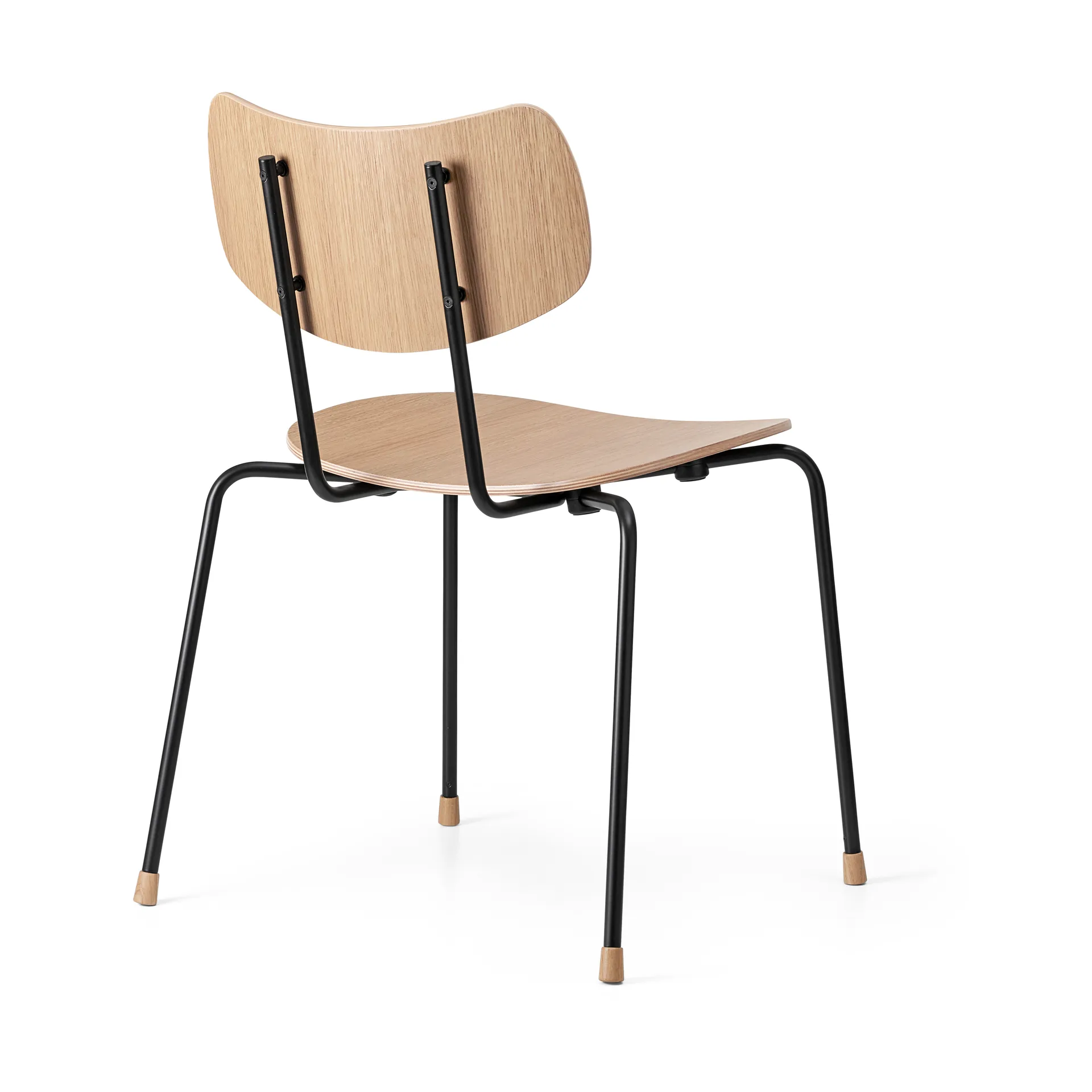 VLA26T Vega stol, Vitoljet eik-svart Carl Hansen & Søn