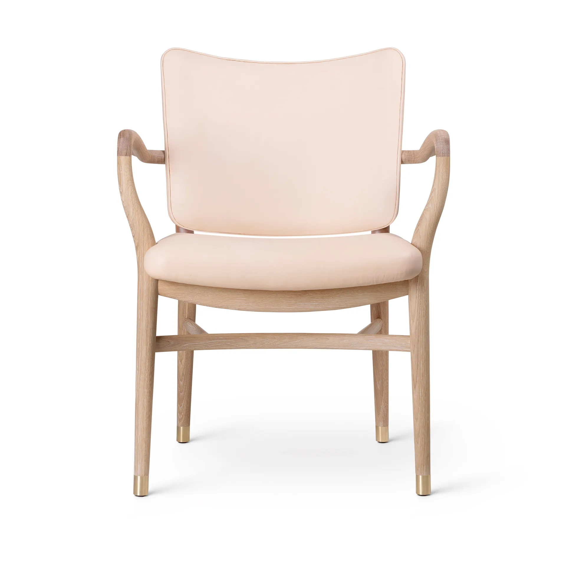 VLA61 Monarch chair armlenestol, Oljebehandlet eik-Sif 90 lær Carl Hansen & Søn