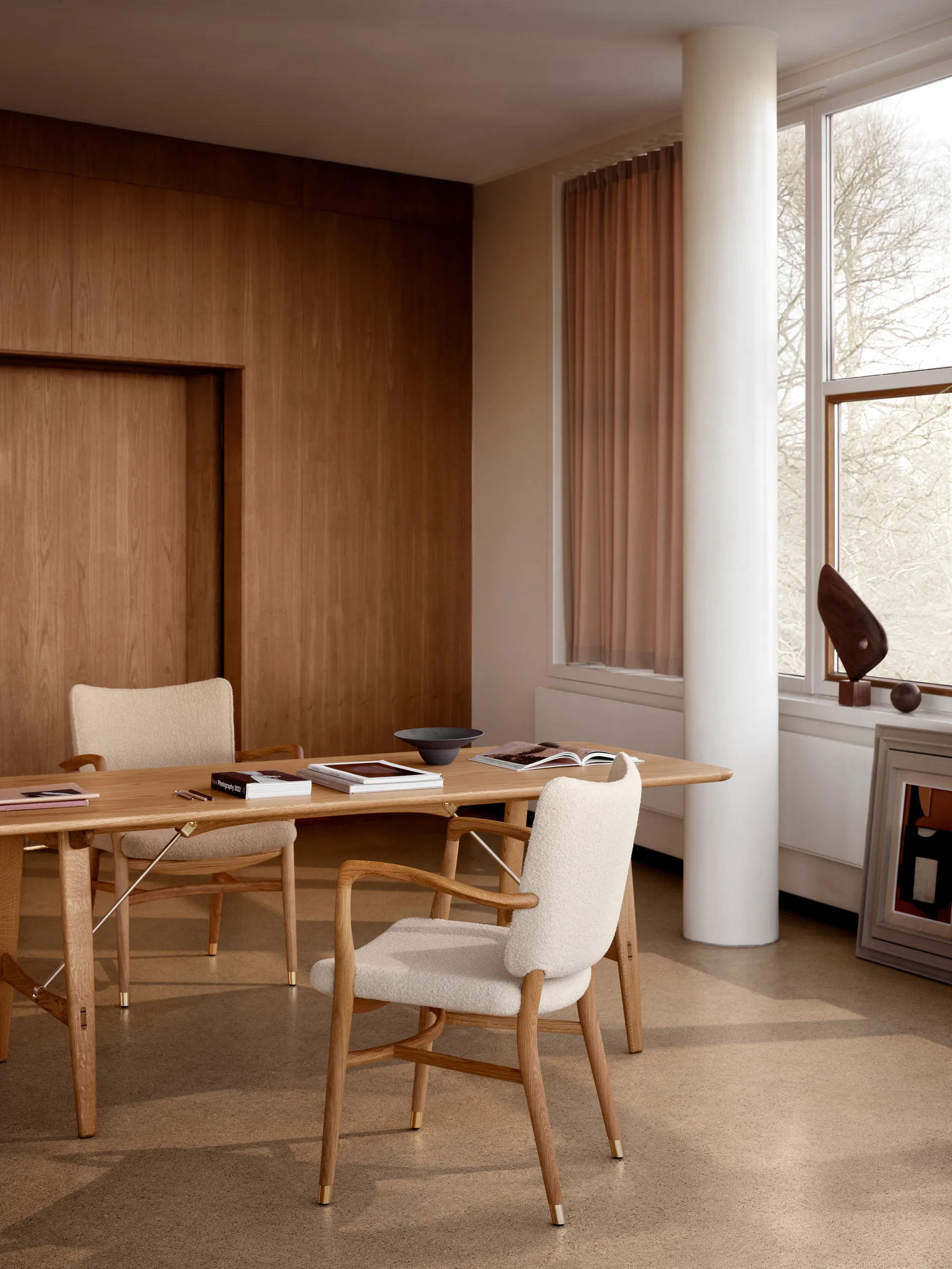 VLA61 Monarch chair armlenestol, Oljed eik-Baru 0410 Carl Hansen & Søn