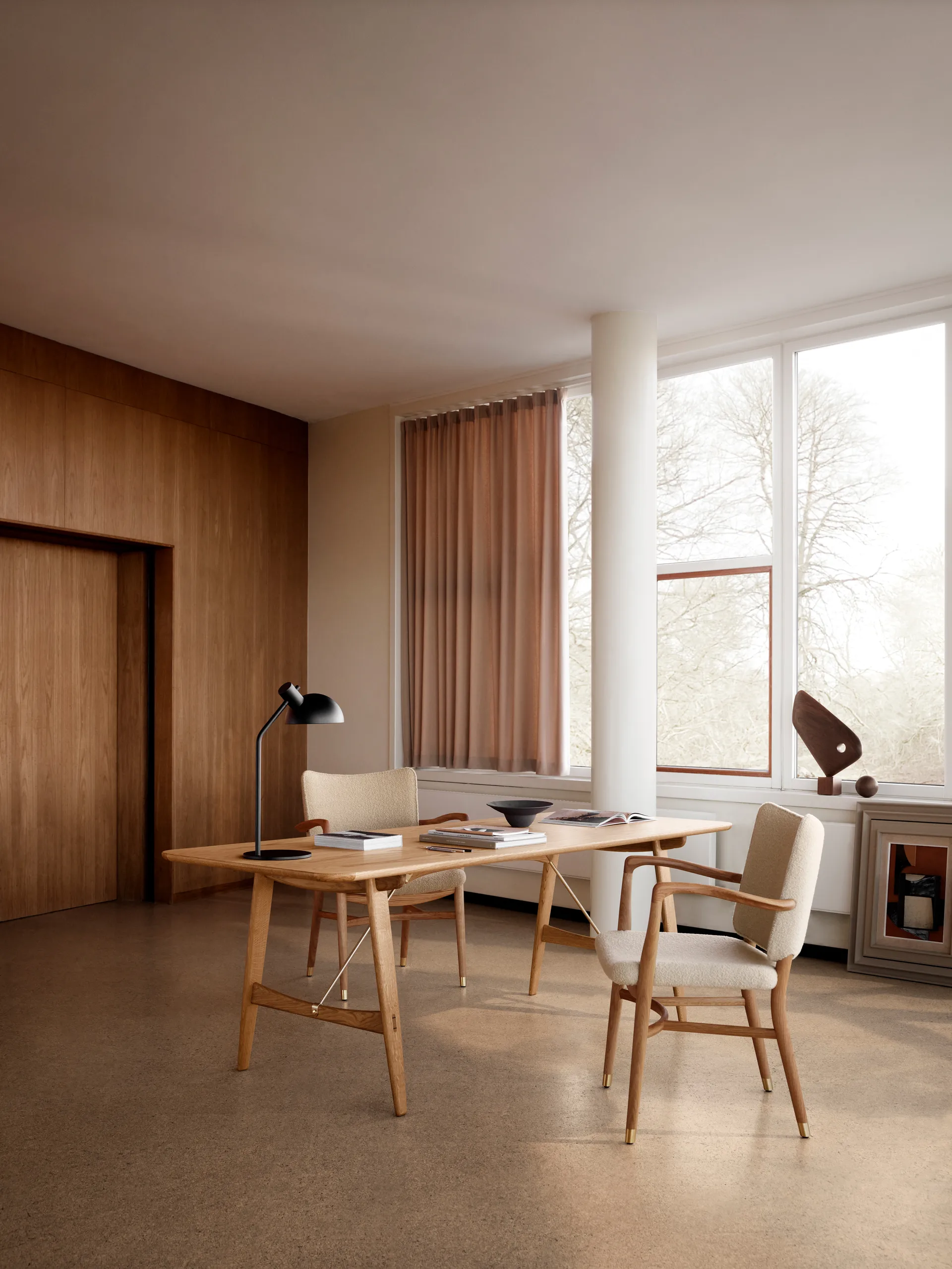 VLA61 Monarch chair armlenestol, Oljed eik-Baru 0410 Carl Hansen & Søn