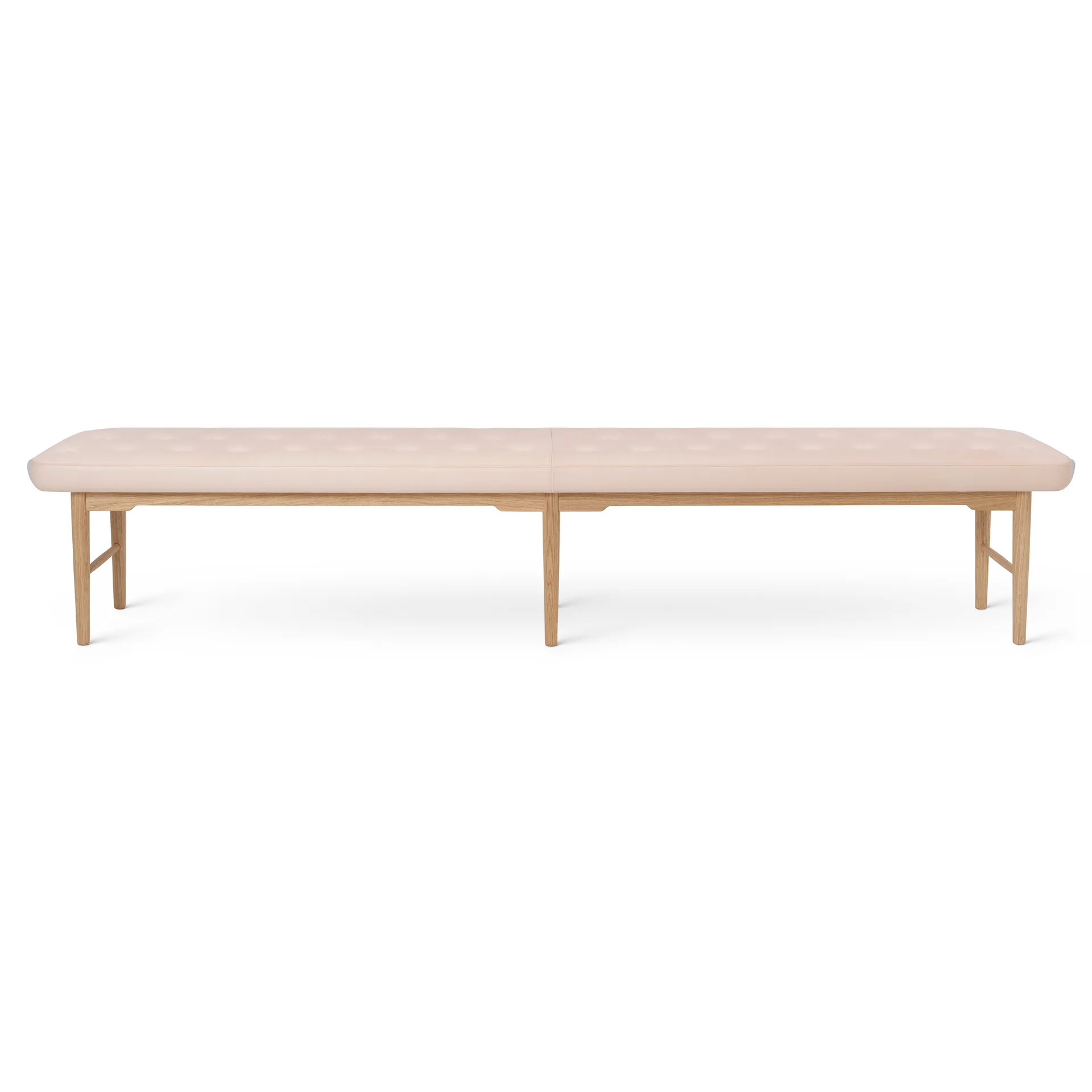 VLA75L Foyer benk, Oljad ek-sif 90 læder, 250 cm Carl Hansen & Søn