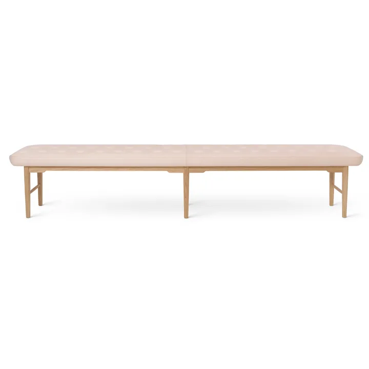 VLA75L Foyer benk - Oljad ek-sif 90 læder, 250 cm - Carl Hansen & Søn