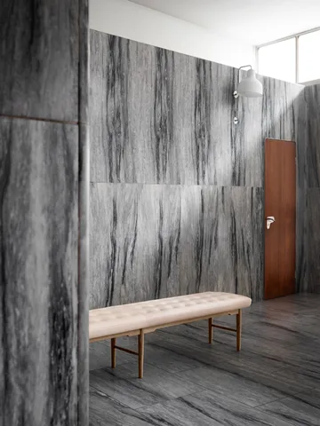 VLA75L Foyer benk - Oljad ek-sif 90 læder, 250 cm - Carl Hansen & Søn