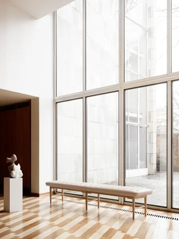 VLA75L Foyer benk - Oljad ek-sif 90 læder, 250 cm - Carl Hansen & Søn