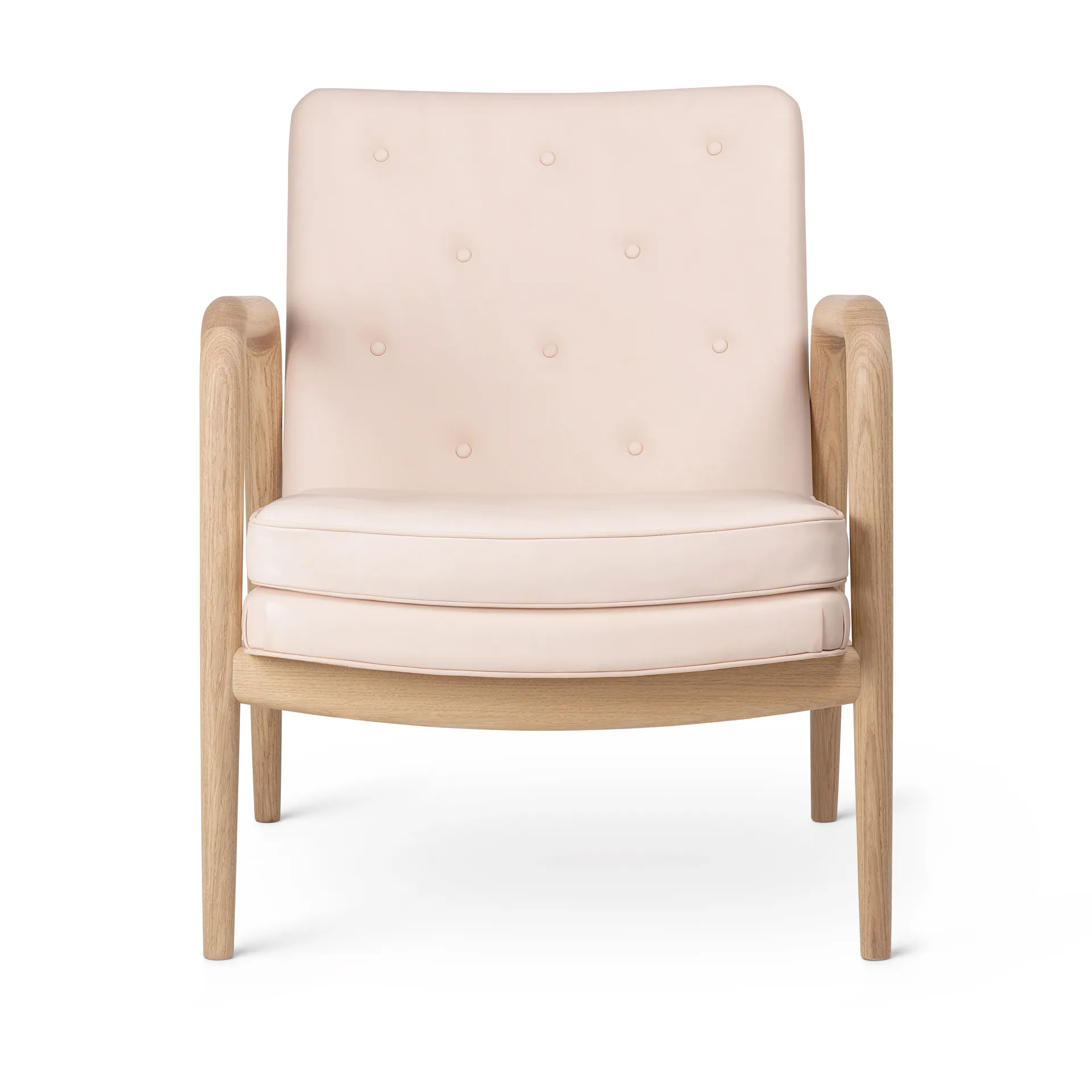 VLA76 Foyer lounge chair, Oljede ek-sif 90 skinn Carl Hansen & Søn