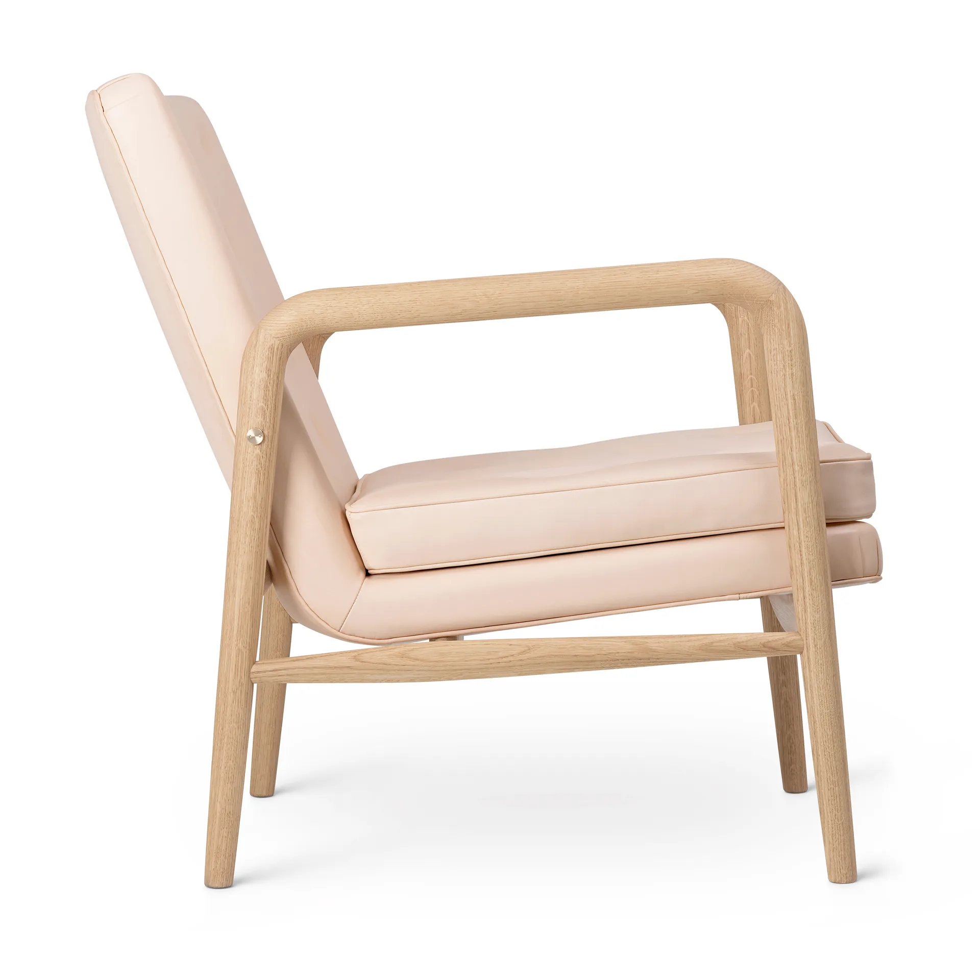 VLA76 Foyer lounge chair, Oljede ek-sif 90 skinn Carl Hansen & Søn