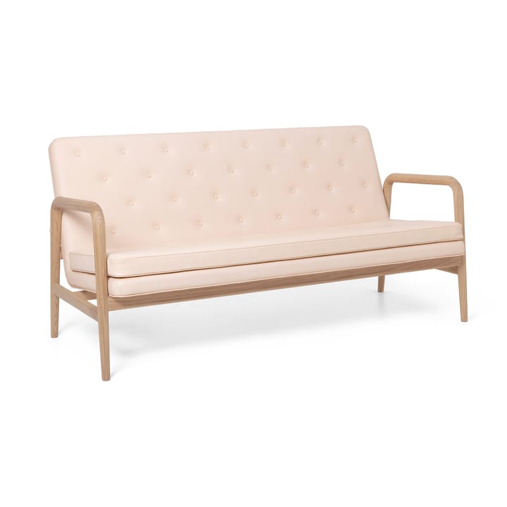 VLA77 Foyer sofa - Oljebehandlet eik-sif 90 lær - Carl Hansen & Søn