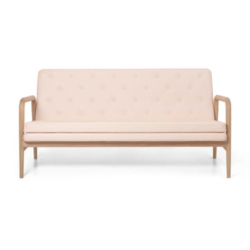 VLA77 Foyer sofa - Oljebehandlet eik-sif 90 lær - Carl Hansen & Søn