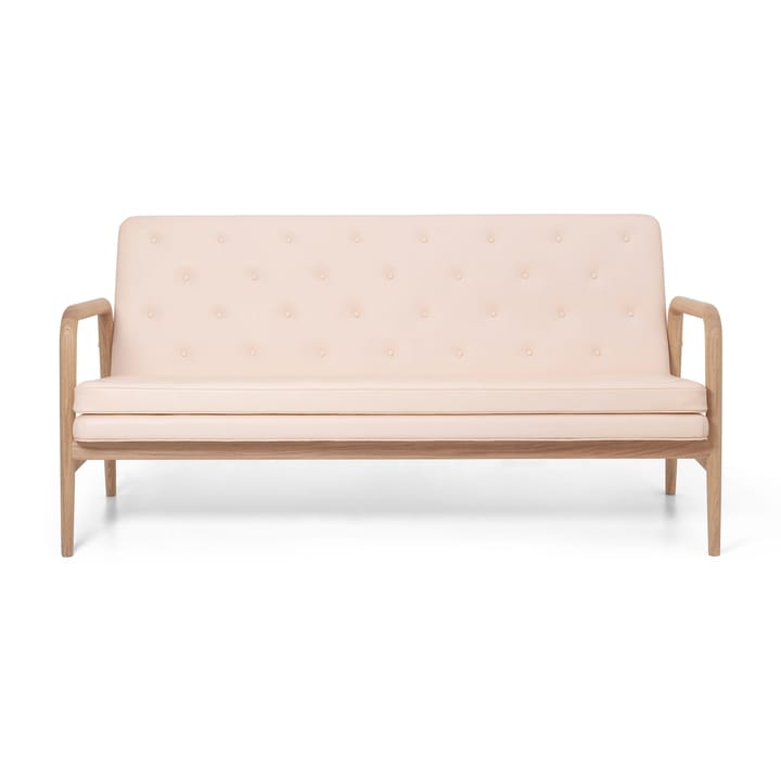 VLA77 Foyer sofa, Oljebehandlet eik-sif 90 lær Carl Hansen & Søn