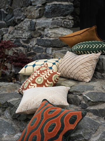 Alok putetrekk 50 x 50 cm - Terracotta-cactus green - Chhatwal & Jonsson