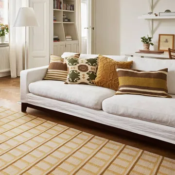 Aria putetrekk - Taupe-masala yellow, 50x50 cm - Chhatwal & Jonsson
